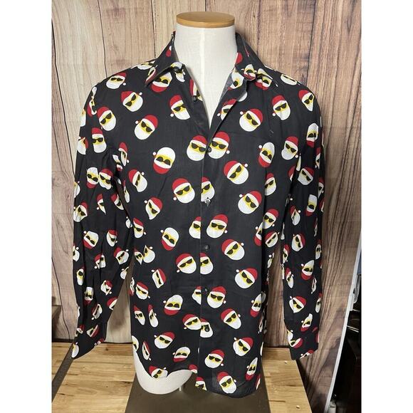 North Pole Trading Co Mens Christmas Santa Shirt Button Down - Picture 4 of 11